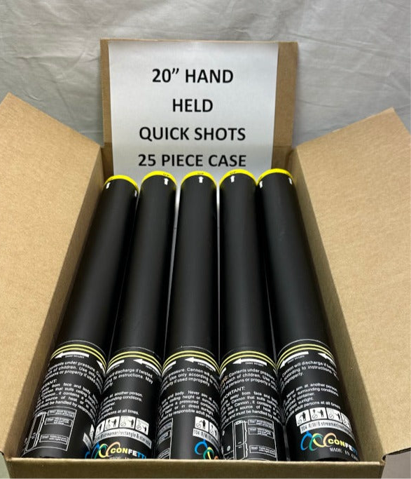 Quick Shot Handheld Disposable Cannon - 20" (Medium) case 25