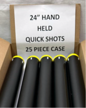 Quick Shot Handheld Disposable Cannon - 24" Large Shot Case (25pcs)