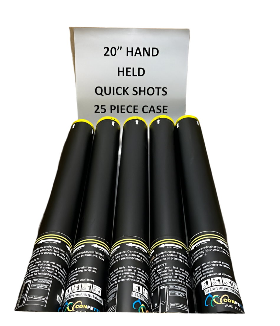 Quick Shot Handheld Disposable Cannon - 20" (Medium) case 25