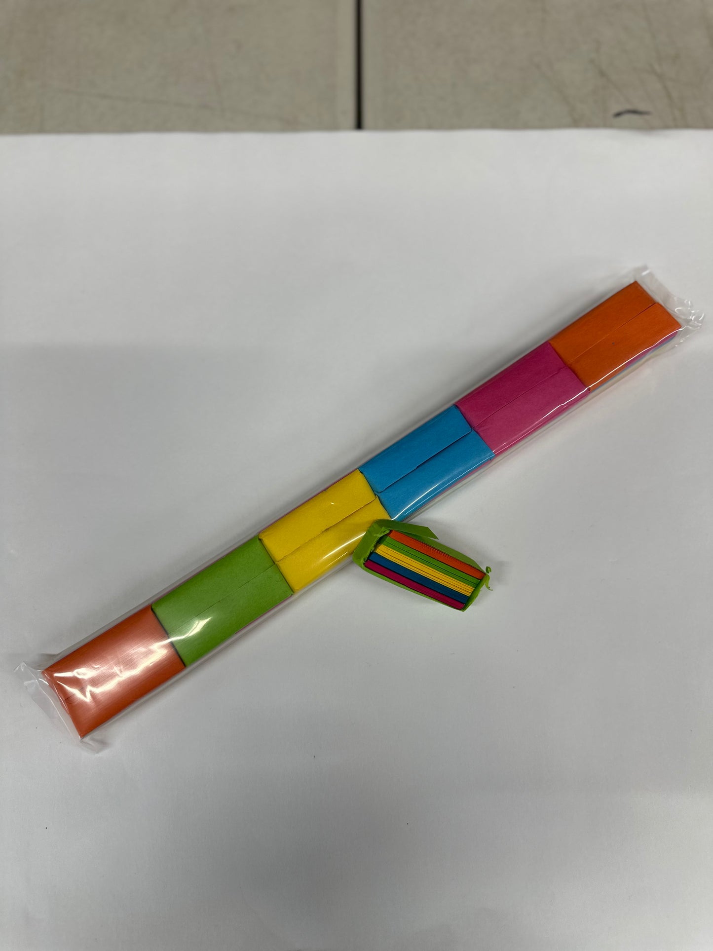 Turbofetti Sleeves- Tissue material, 2" x 5/8" cut