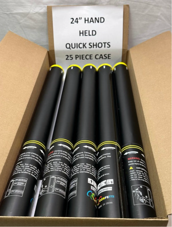 Quick Shot Handheld Disposable Cannon - 24" Large Shot Case (25pcs)