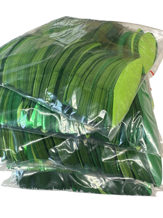 Green Leaf 3.5" 50/50 Tissue/Metallic