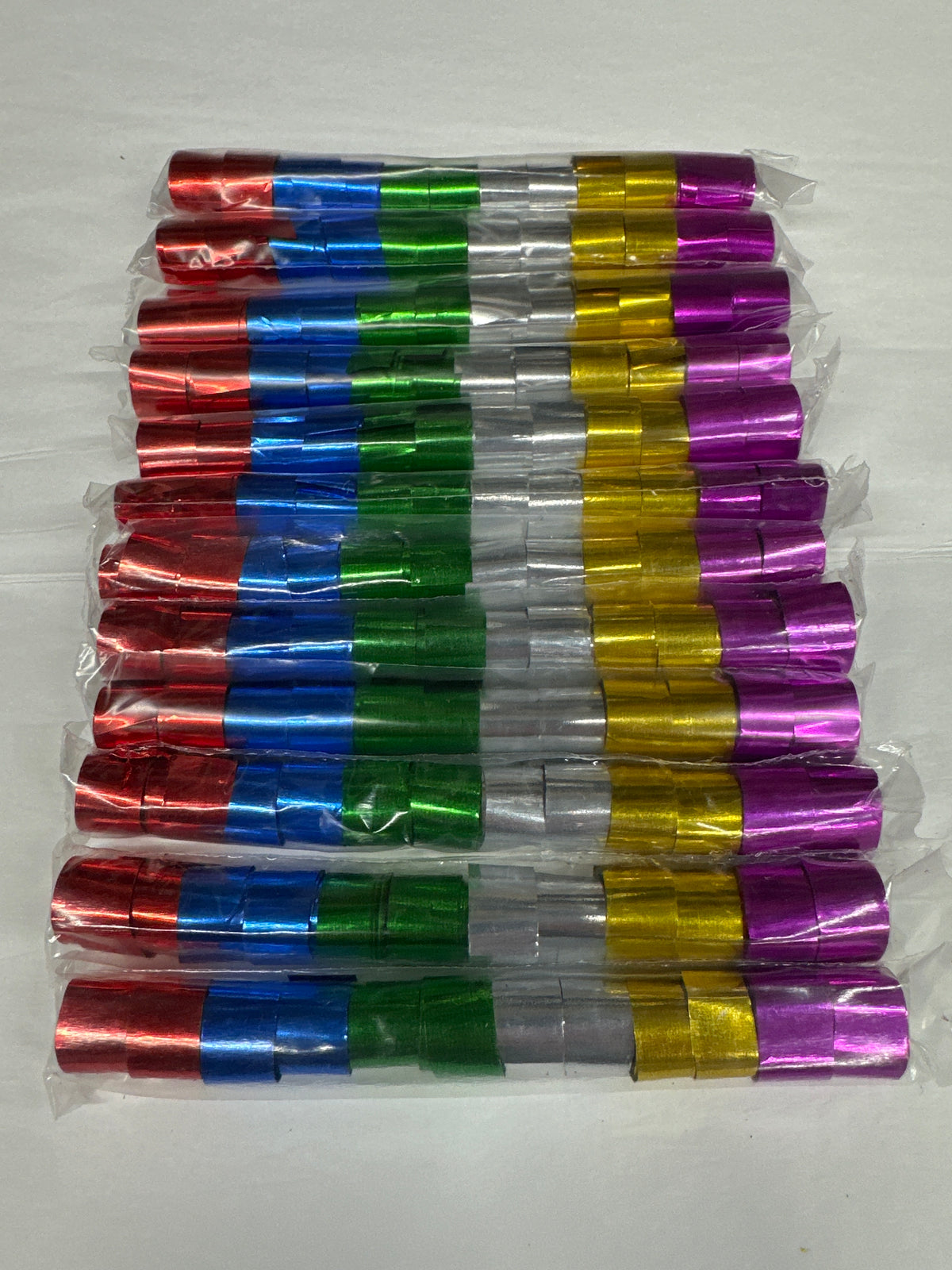 Pvc Streamer 12' Foot Metallic PVC Streamers (12 Sleeves) – Confetti Cannon Direct