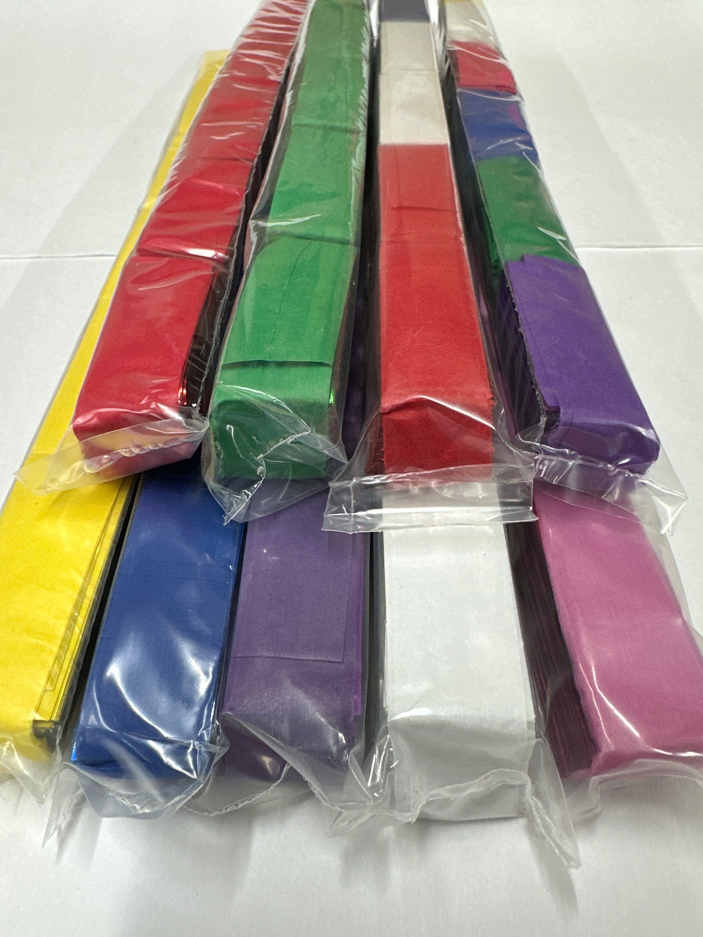 TurboFetti Stacked Sleeves- Metallic/Tissue, 50/50 Mix