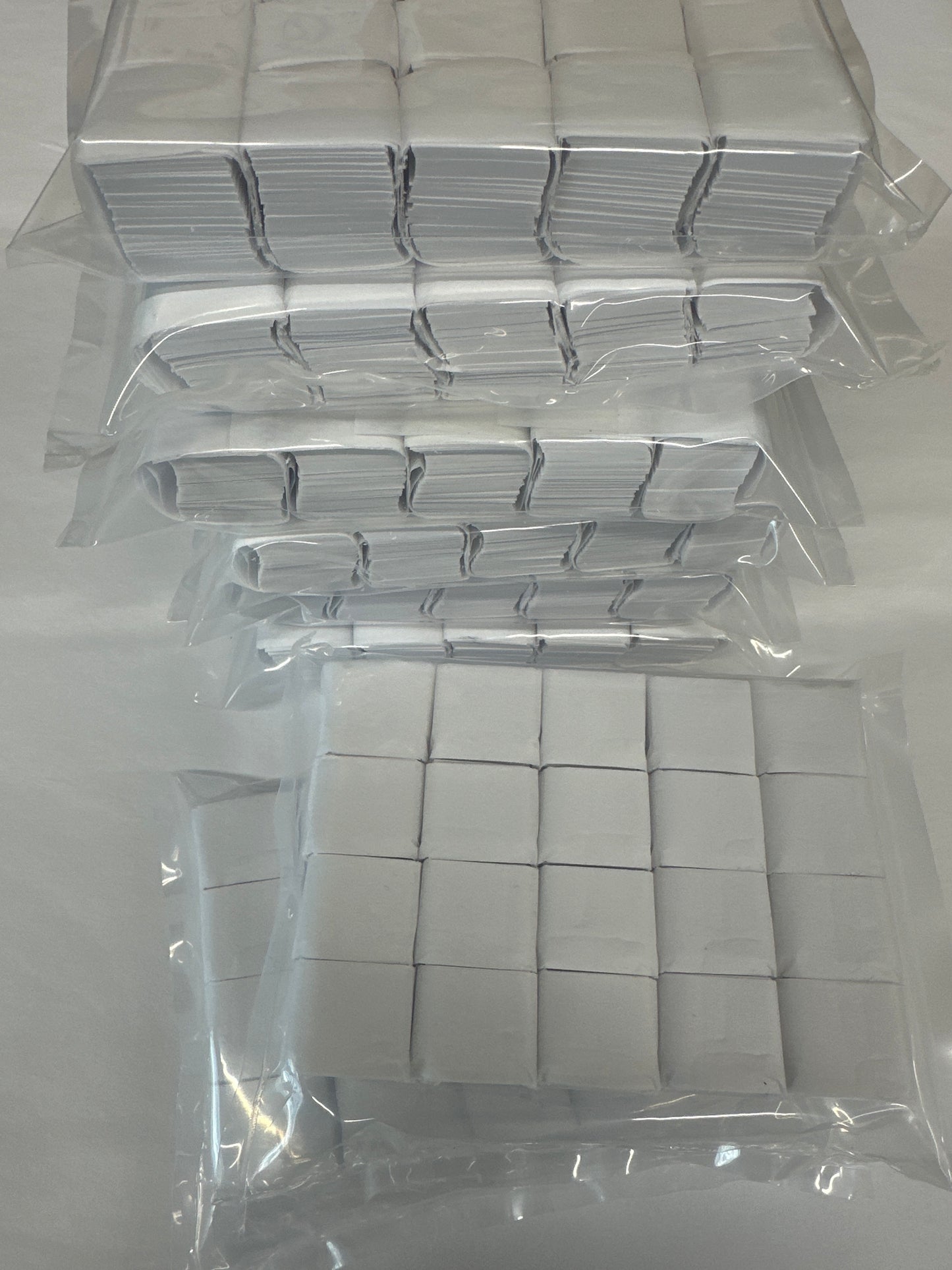 Snow Cubes 3/4" Tissue Square Stacked/Wrapped