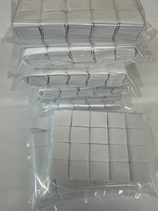 Snow Cubes 3/4" Tissue Square Stacked/Wrapped