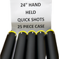 Quick Shot Handheld Disposable Cannon - 24" Large Shot Case (25pcs)