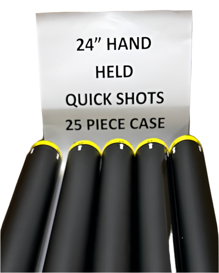 Quick Shot Handheld Disposable Cannon - 24" Large Shot Case (25pcs)