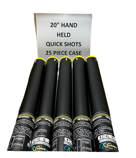Quick Shot Handheld Disposable Cannon - 20" (Medium) case 25
