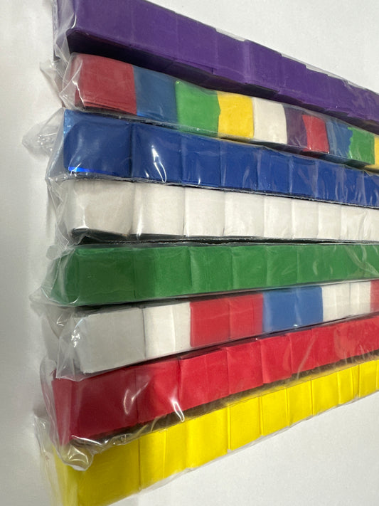 FlickerFetti Stacked Sleeves Metallic/Tissue, 50/50 Mix