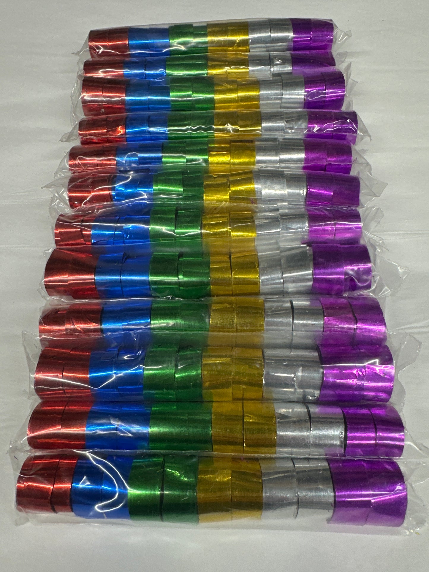 25' Foot Metallic PVC Streamers (12 Sleeves)
