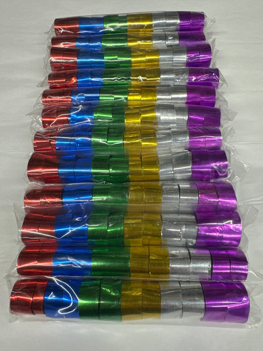 25' Foot Metallic PVC Streamers (12 Sleeves)