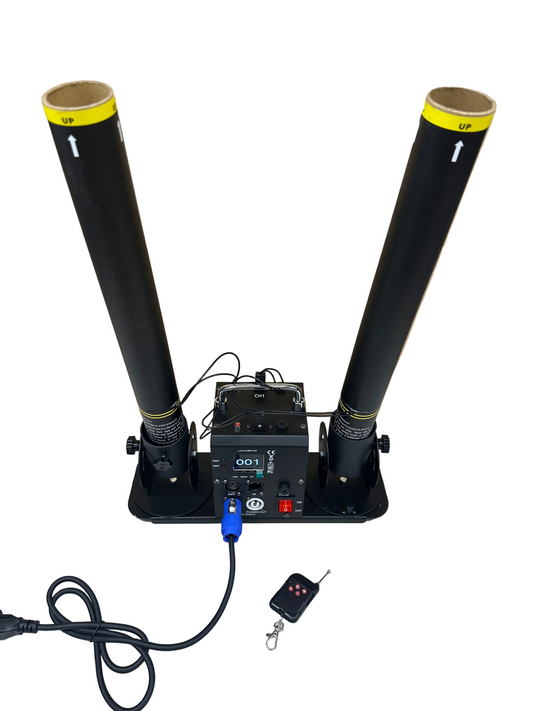 Double Shot Wireless DMX E-Cartridge Launcher