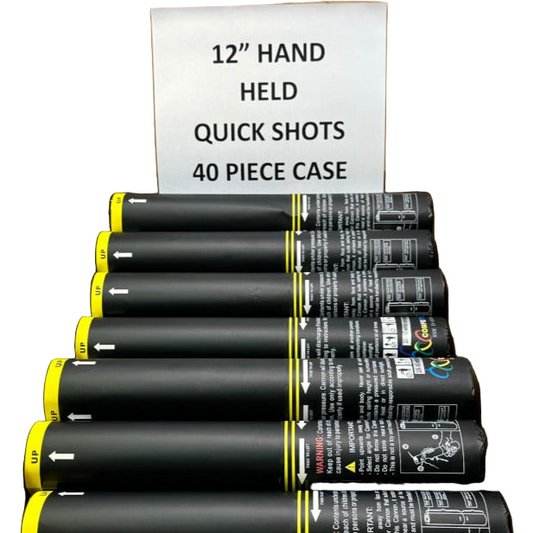 Quick Shot Handheld Disposable Cannon - 12" Small Shot Case (40pcs)