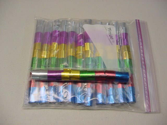 Pvc Streamer 12' Foot Metallic PVC Streamers (12 Sleeves) – Confetti Cannon Direct