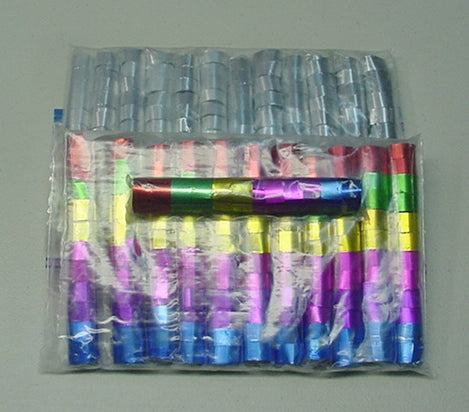 Pvc Streamer 25' Foot Metallic PVC Streamers (12 Sleeves) – Confetti Cannon Direct