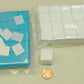 Snow Cubes 3/4" Tissue Square Stacked/Wrapped